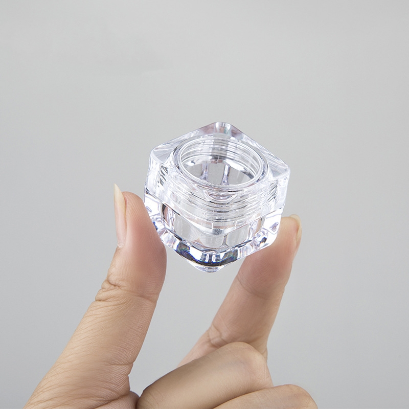 Good quality plastic empty face cream round shape 5g 15g AS plastic jar