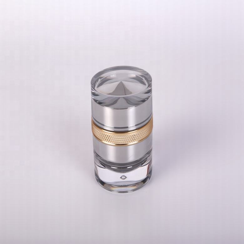 Good quality screen printing silver plastic 50g 30g high end acrylic jars