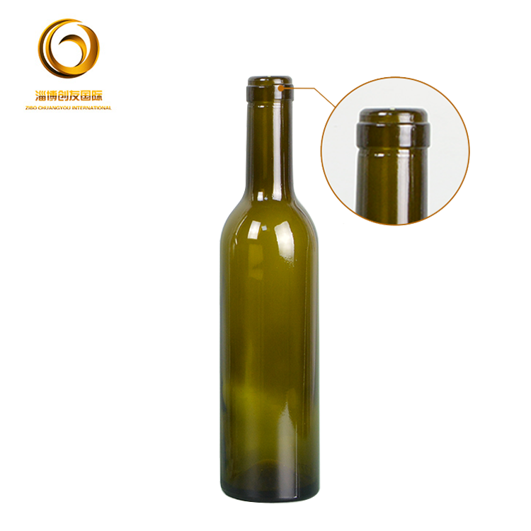 Good quantity 375ml glass wine bottle with bottle lid CY-005