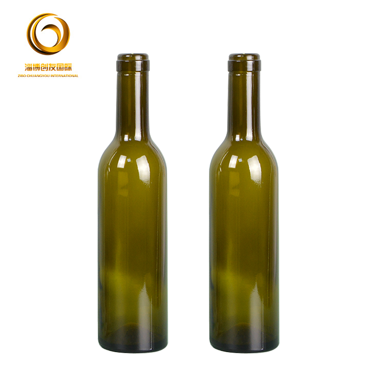 Good quantity 375ml glass wine bottle with bottle lid CY-005