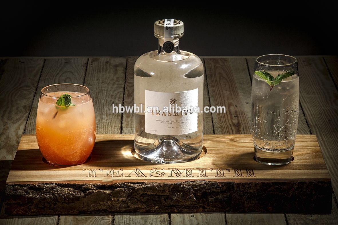 Gorgeous High White Glass Liquor Bottle Scottish Gin Bottles and Packing in Glass Customized