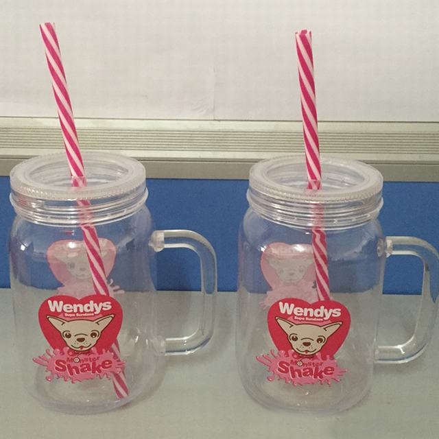 Gradient Color Glass Cup Mason Jar Mug With Lid Straw Creative Ice Cream Fruit Cold Drinking Glass Smoothie Coffee Cup Gift