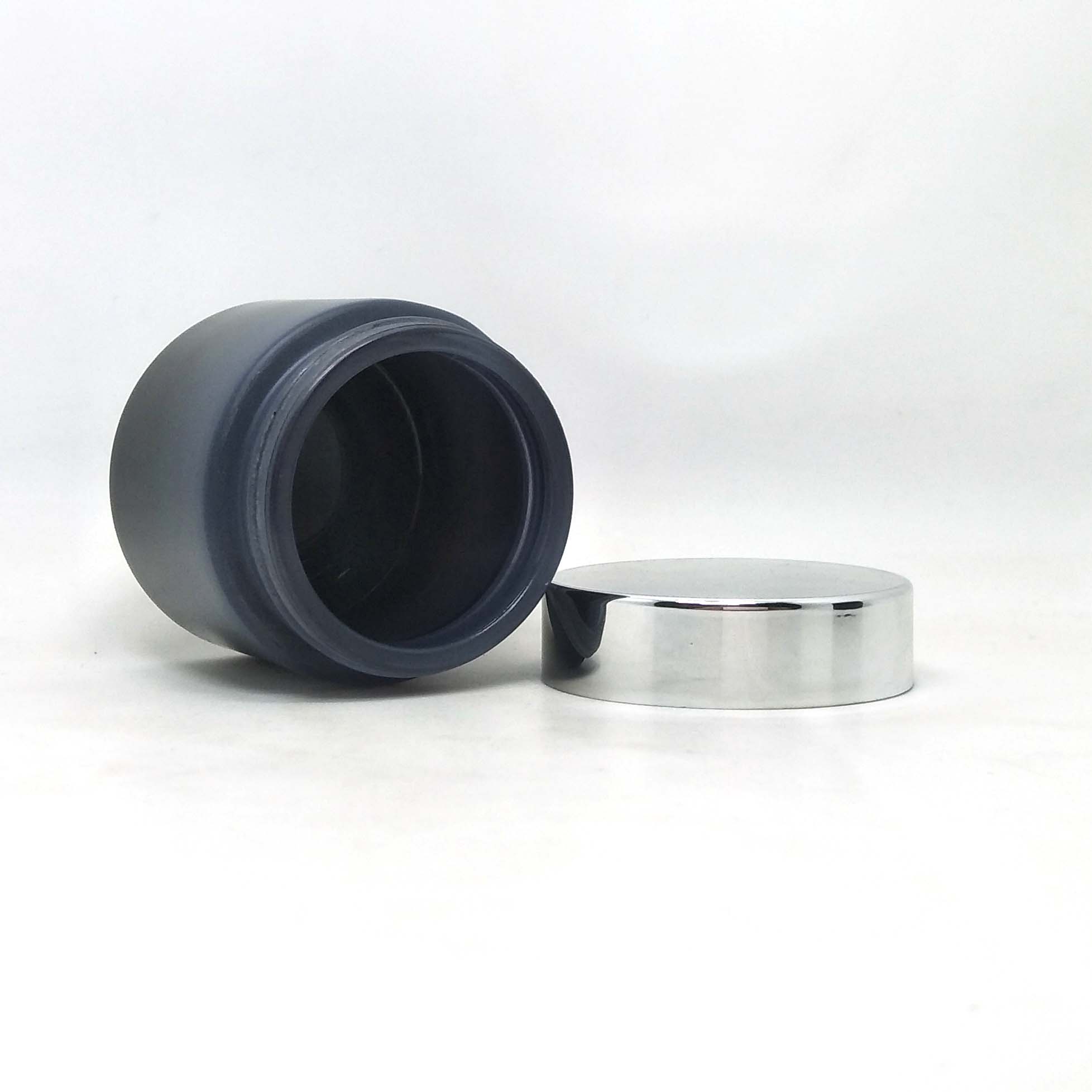 Gradient black Glass Cosmetic jar face cream glass jar 50g 60g