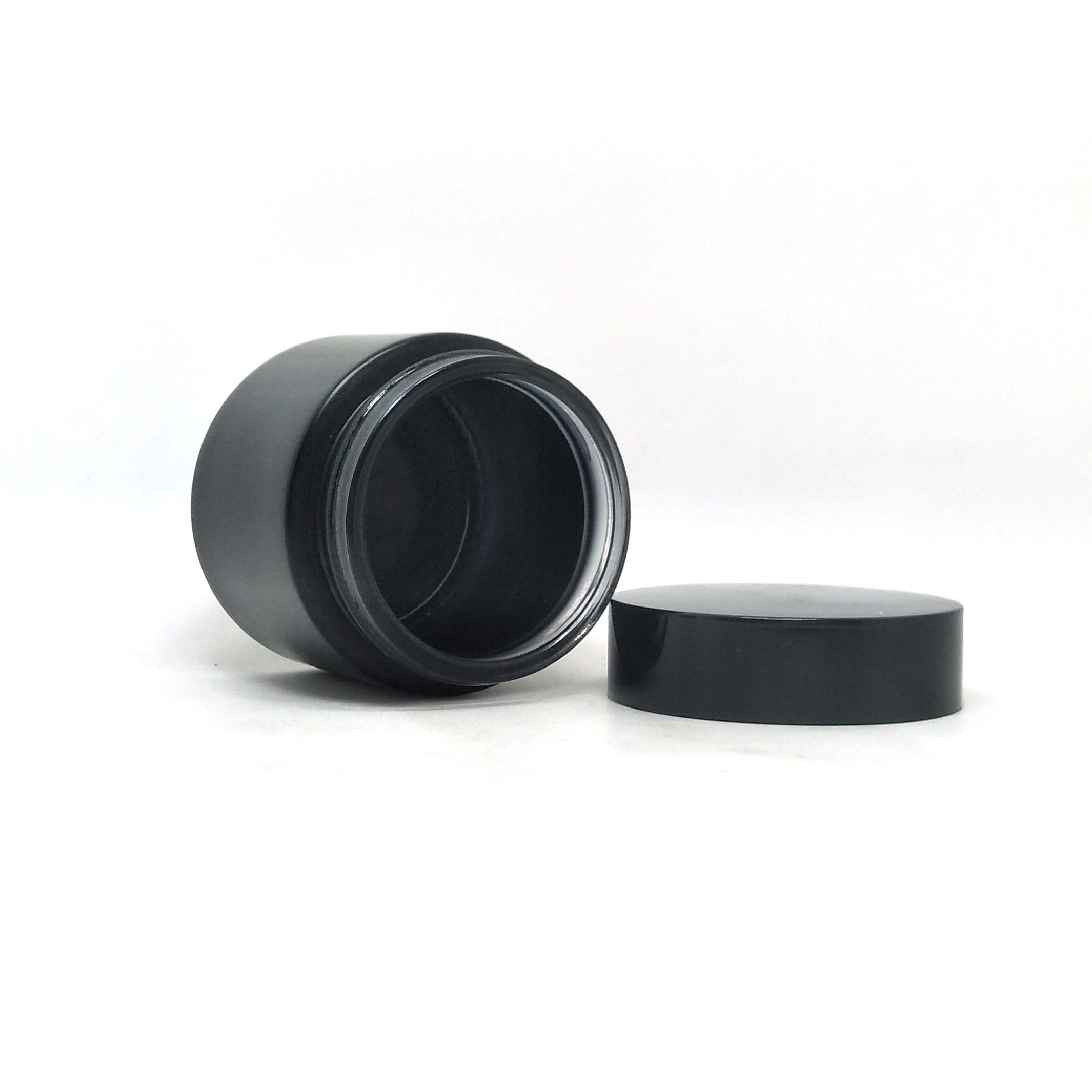 Gradient black Glass Cosmetic jar face cream glass jar 50g 60g