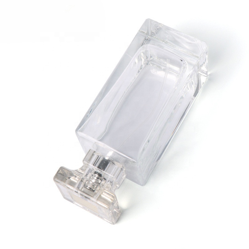 Gradient color clear Perfume unique glass bottle