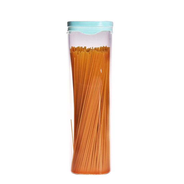 Grain containers high borosilicate glass storage jar with clear transparent lid