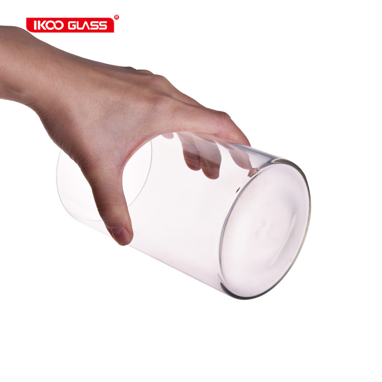 Grain containers high borosilicate glass storage jar with clear transparent lid