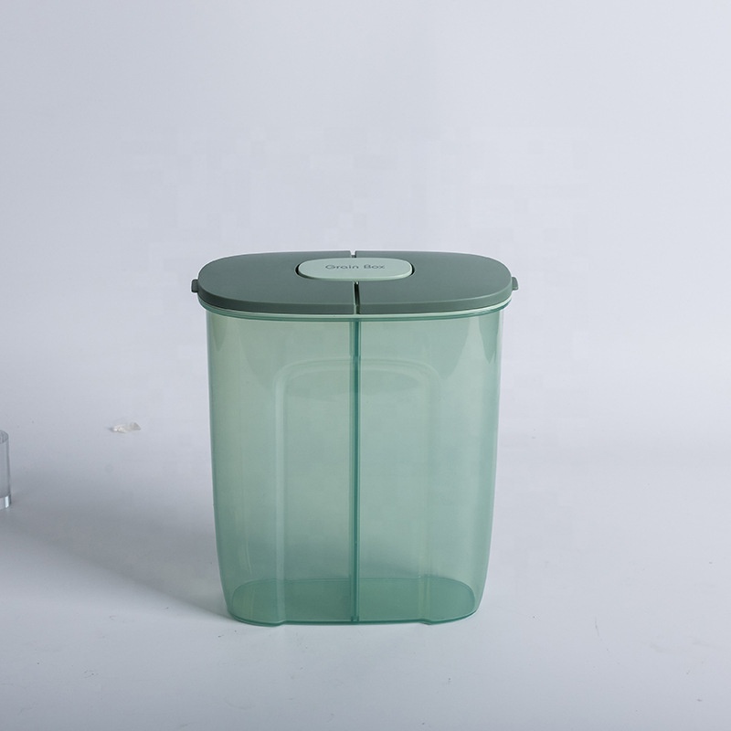 Grain tank transparent seal tank kitchen to collect large-capacity dry goods plastic can be split into grid storage tanks