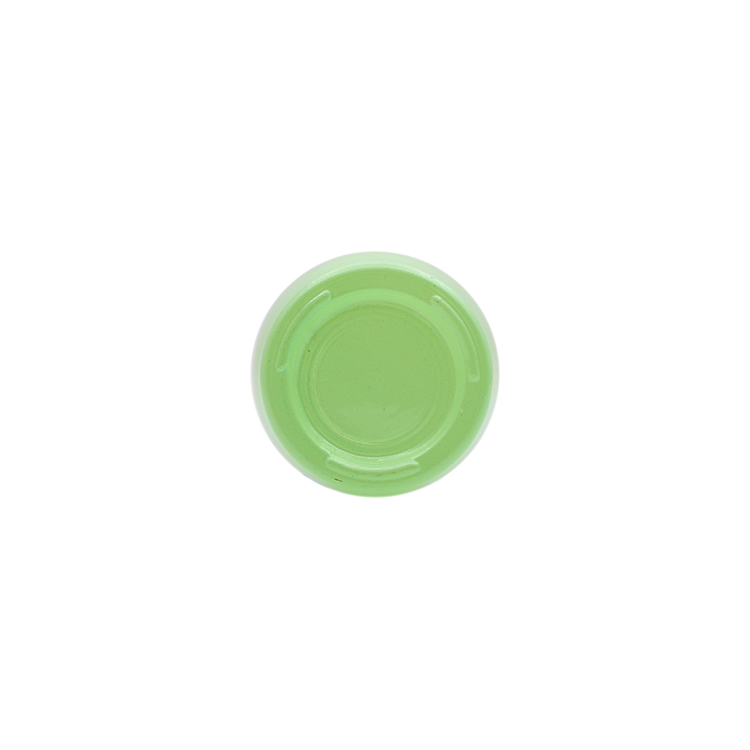 Green 50g cosmetic glass jars frosted for cosmetic cream with pink screw cap for personal care cream use