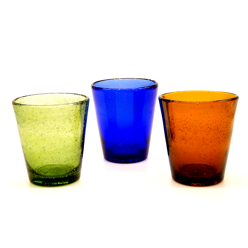 Green Blue Amber Hammer Glass Household Brown Cup Beer Whiskey Cup Juice Drink Cup