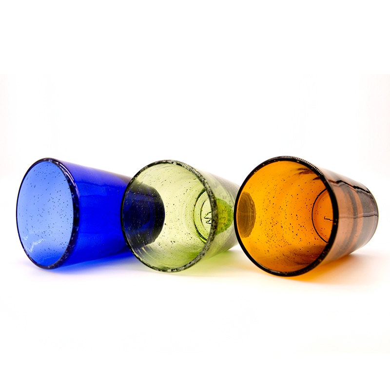 Green Blue Amber Hammer Glass Household Brown Cup Beer Whiskey Cup Juice Drink Cup