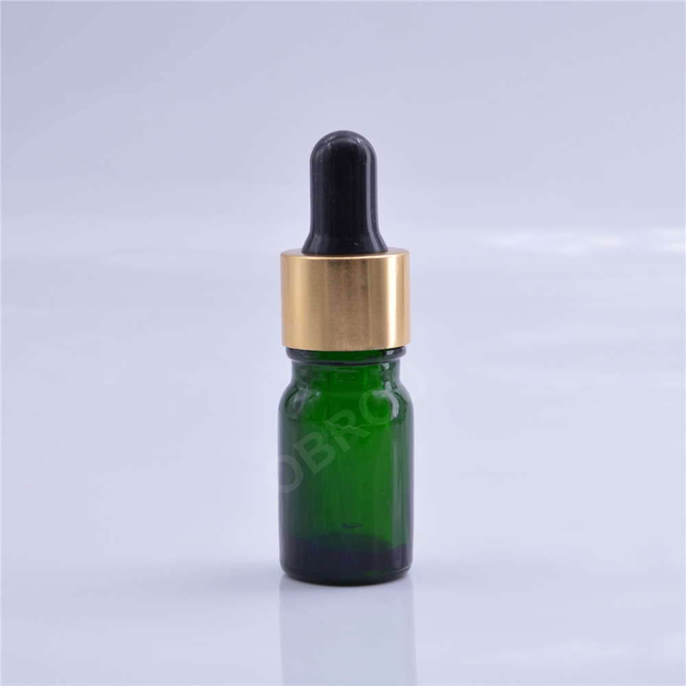 Green Dropper Glass Bottle 10ml 20ml 30ml 50ml 100ml Cosmetic Glass Bottle for Perfume Liquid Oil Bottles