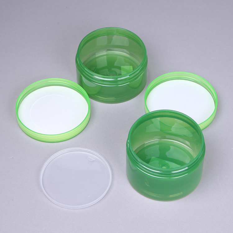 Green Hot Sale Body Cream Plastic Jar for Skin Care Cream