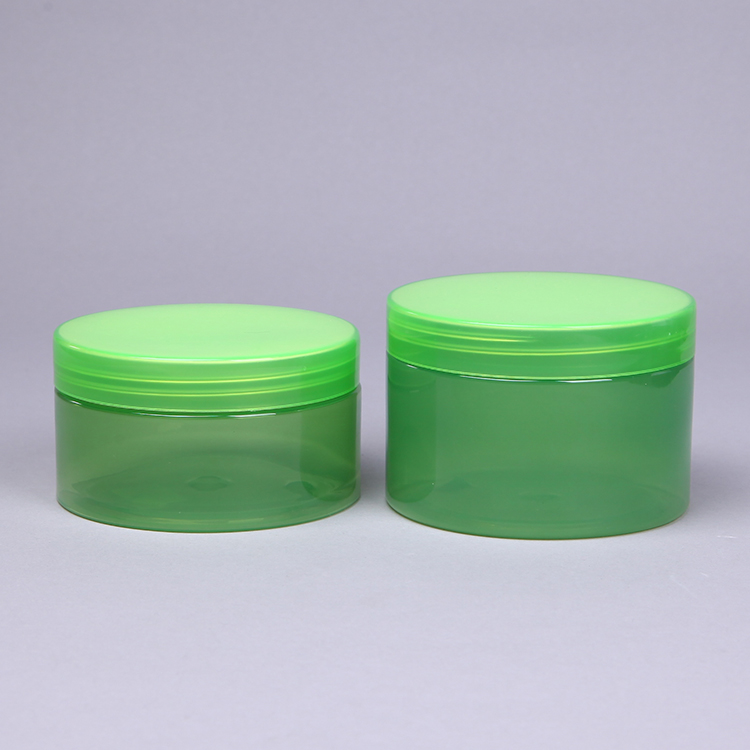 Green Hot Sale Body Cream Plastic Jar for Skin Care Cream