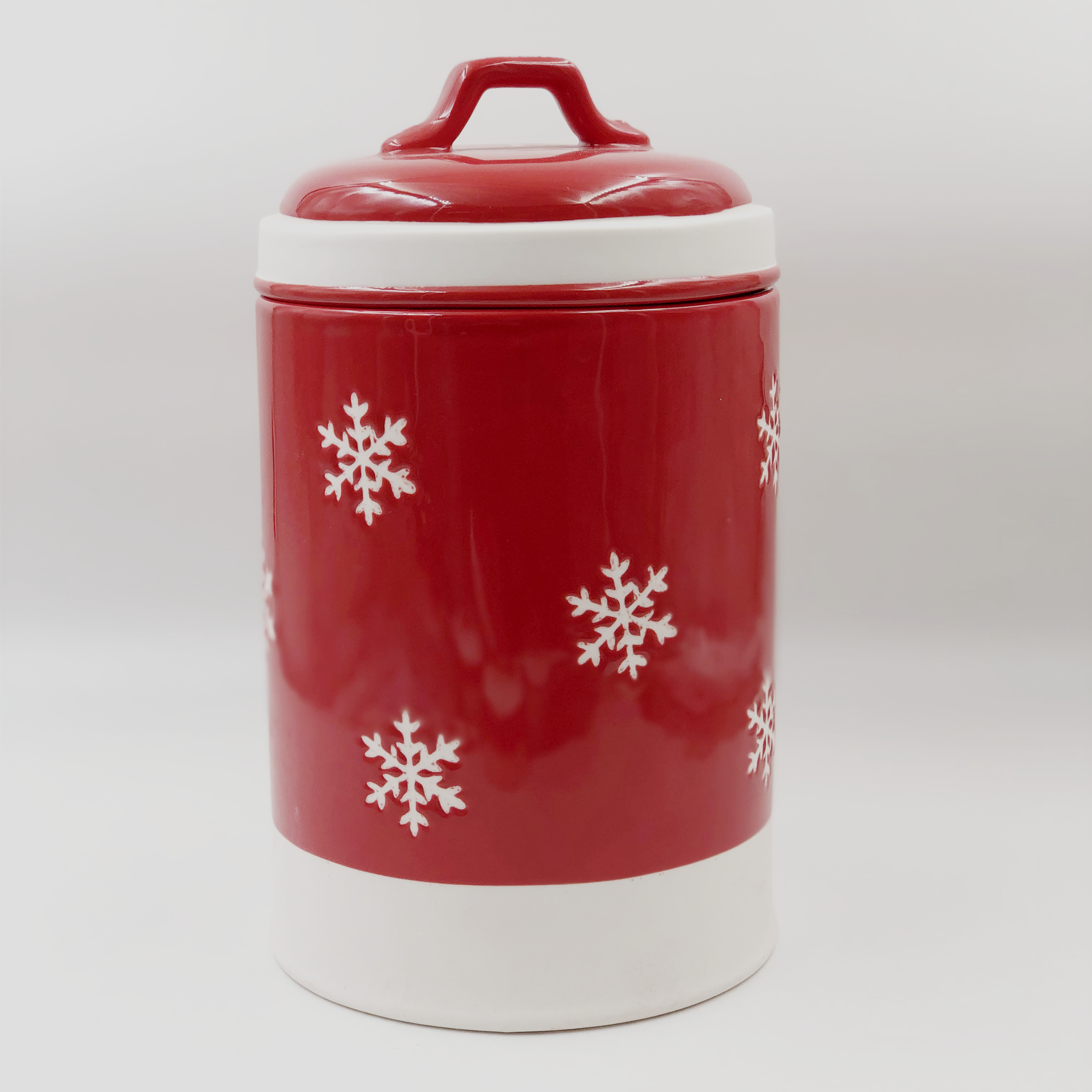 Green Leaf Pattern Coffee Bean Storage Container Kitchen Ceramic Storage Jar With Wooden or Ceramics Lid Wholesale