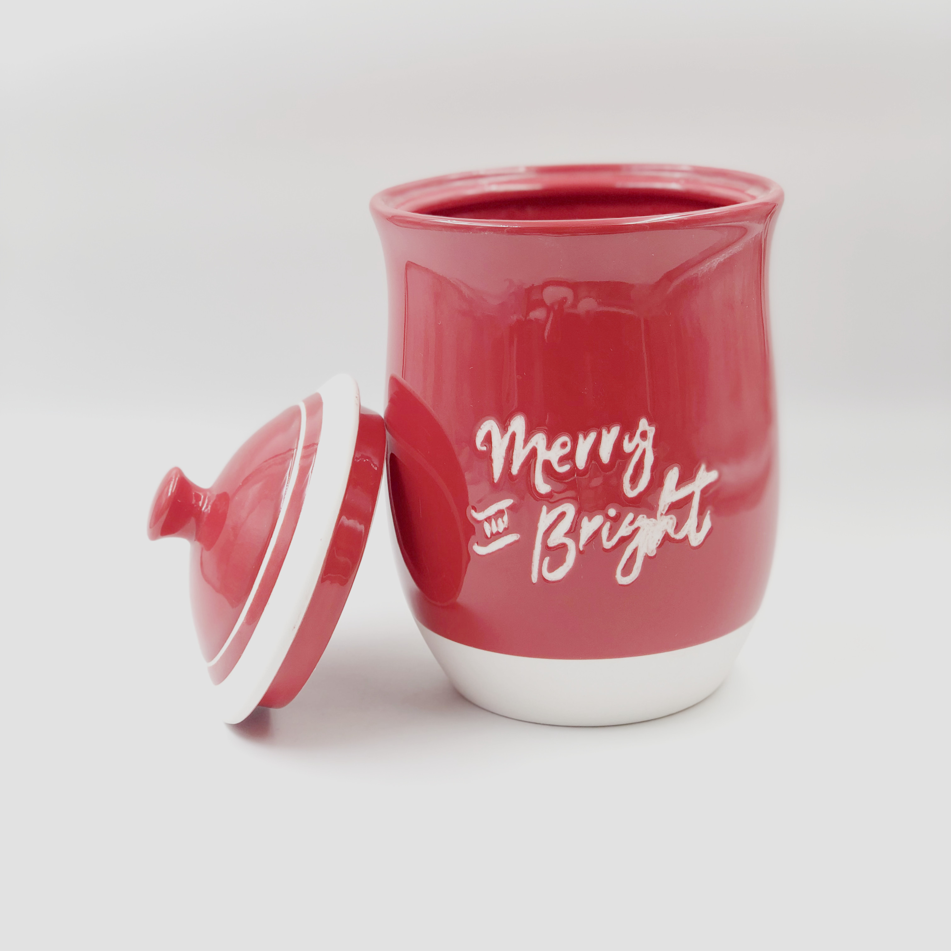 Green Leaf Pattern Coffee Bean Storage Container Kitchen Ceramic Storage Jar With Wooden or Ceramics Lid Wholesale