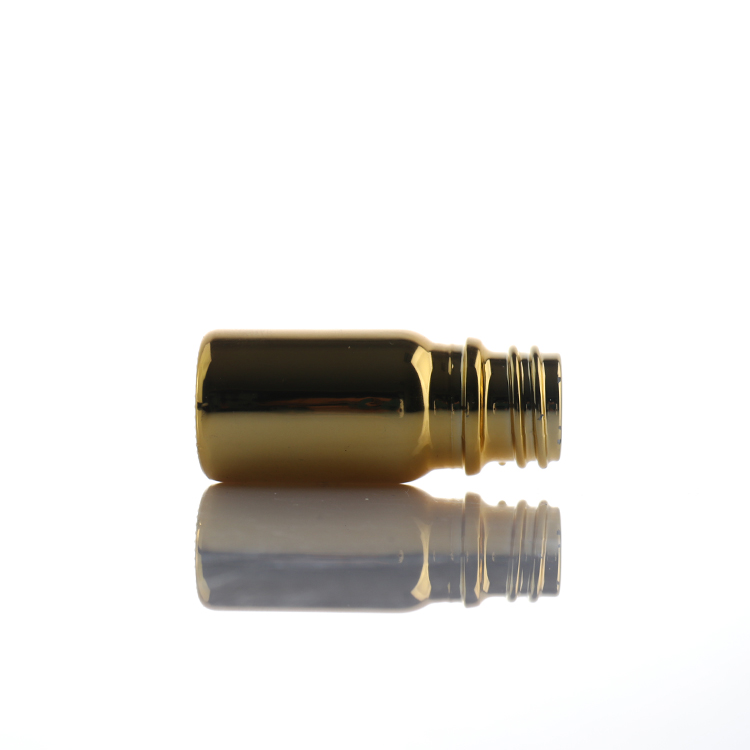 Grossiste flacon 5ml 10ml 15ml 30ml 50ml 100ml gold color dropper glass bottle with aluminium cap for essencial oil