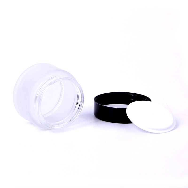 Grossiste flacon verre luxe cosmetique pot cosmetique en verre luxe 50g