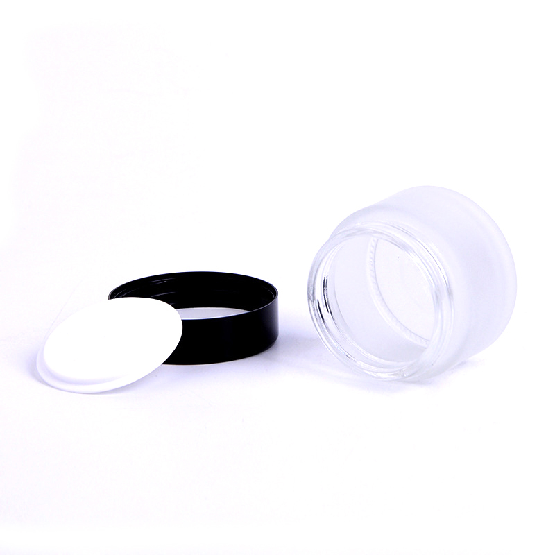 Grossiste flacon verre luxe cosmetique pot cosmetique en verre luxe 50g