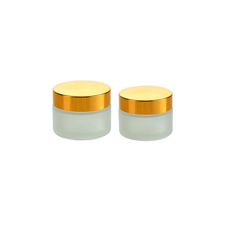 Grossiste flacon verre luxe cosmetique pot cosmetique en verre luxe 50g