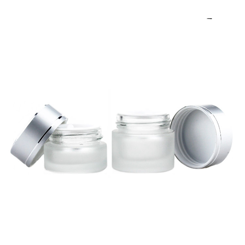 Grossiste flacon verre luxe cosmetique pot cosmetique en verre luxe 50g