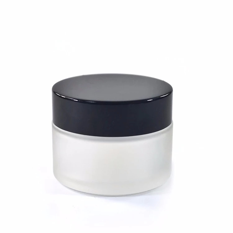 Grossiste flacon verre luxe cosmetique pot cosmetique en verre luxe 50g