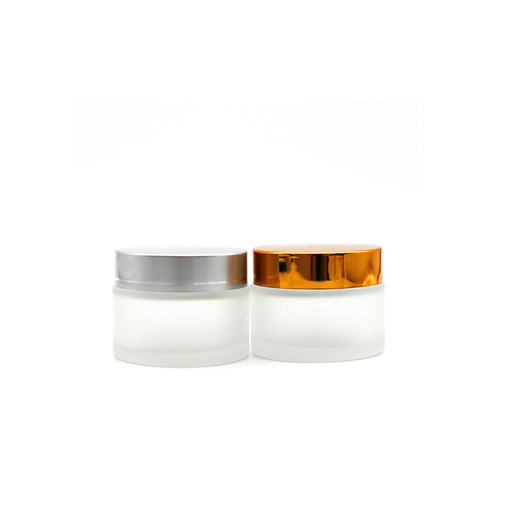 Grossiste flacon verre luxe cosmetique pot cosmetique en verre luxe 50g