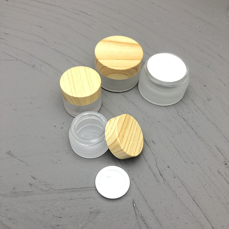 Ground glass jars for creams and lotions cream jar glass empty jars for lotions and creams