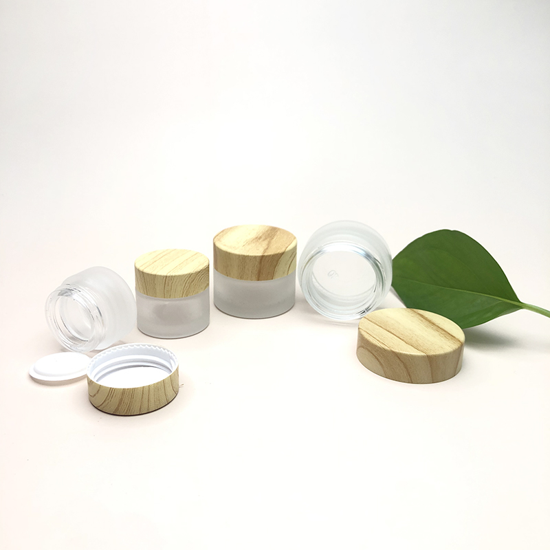 Ground glass jars for creams and lotions cream jar glass empty jars for lotions and creams
