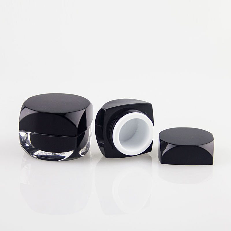 Guangdong Shenzhen OEM factory Professinal round shape luxury cosmetics cream empty acrylic bottle and jar