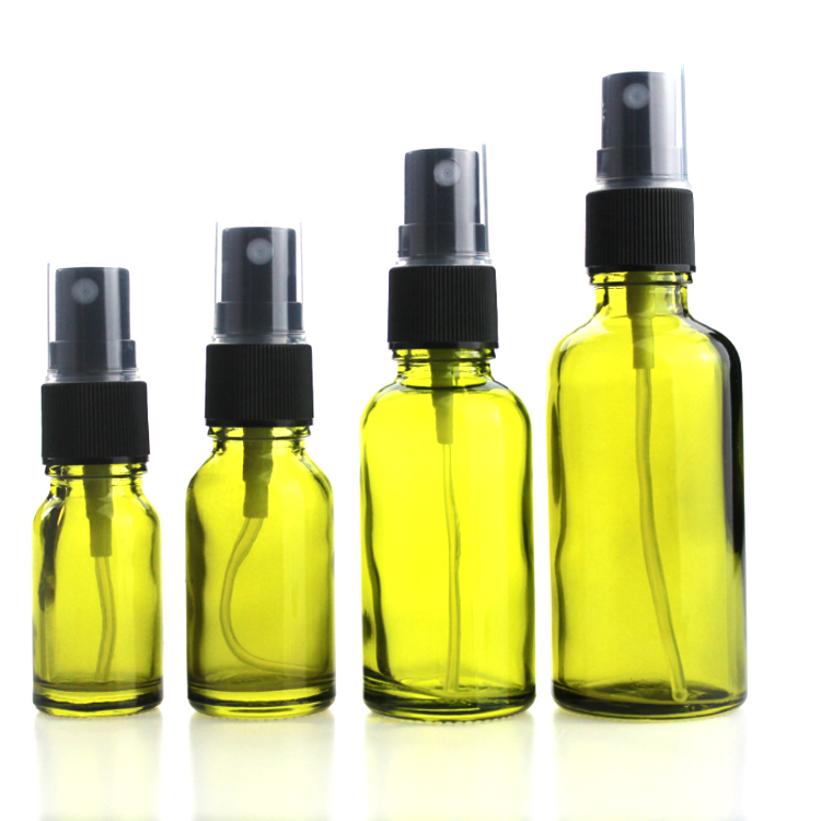 Guangzhou 10ml 15ml 30ml 50ml 100ml colorful glass cosmetic bottle for essential oil