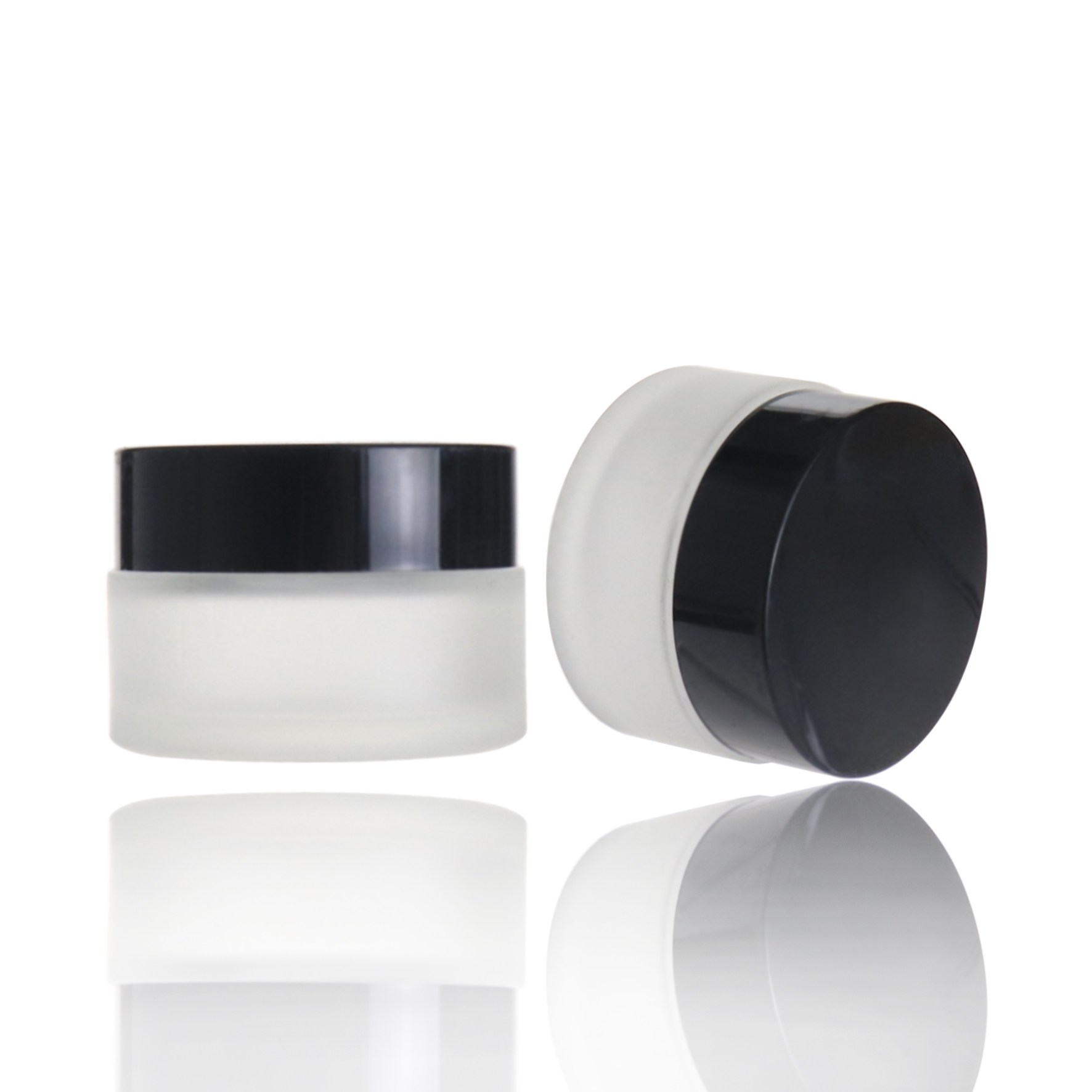 Guangzhou 15ml matte glass face cream frosted jar