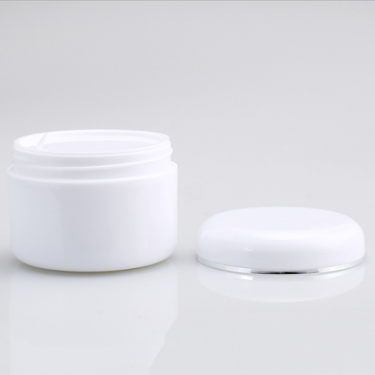 Guangzhou 200ml PP empty clear cosmetic lotion jar with lid
