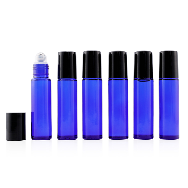 Guangzhou Jiaxing 3ml 5ml 10ml 15ml Roll On Glass Bottle with Plastic Caps Cosmetic Essential Oil Roller Bottles
