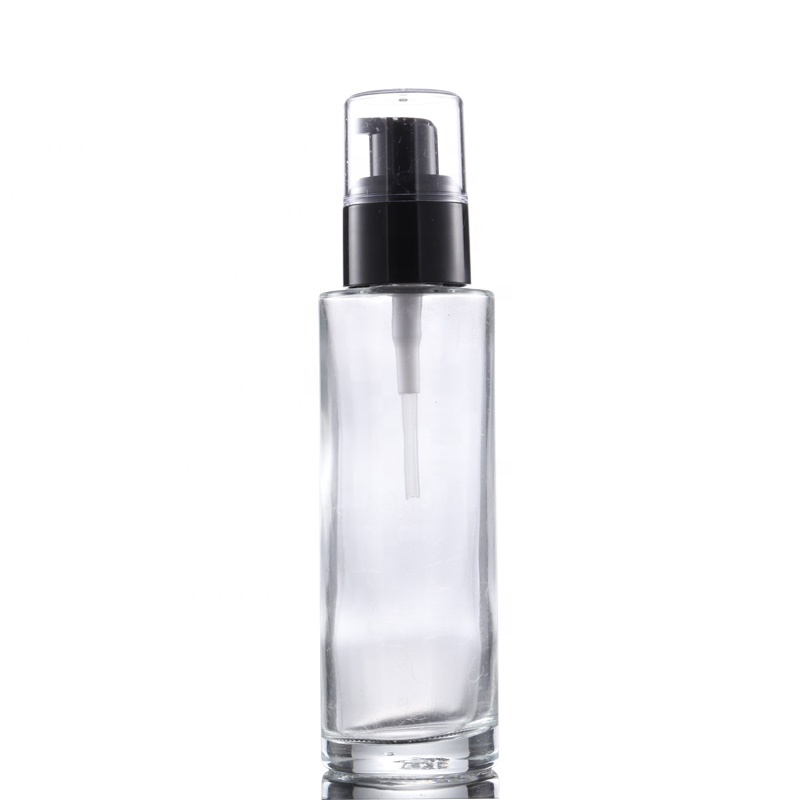 Guangzhou Yinmai 100ml Glass Airless Pump Lotion Bottle Eco Friendly Cosmetic Packaging