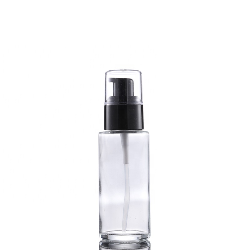 Guangzhou Yinmai 100ml Glass Airless Pump Lotion Bottle Eco Friendly Cosmetic Packaging