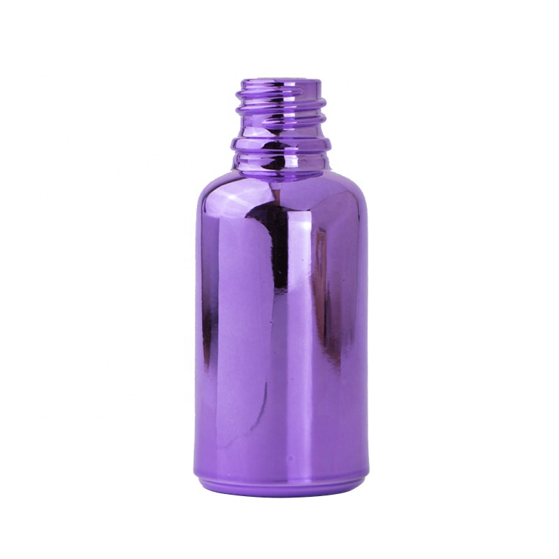 Guangzhou Yinmai 120ml Gold electroplating glass e liquid essential oil bottle with screw aluminum cap