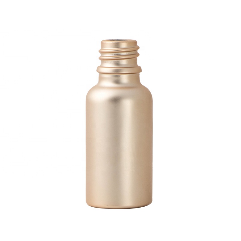 Guangzhou Yinmai 120ml Gold electroplating glass e liquid essential oil bottle with screw aluminum cap