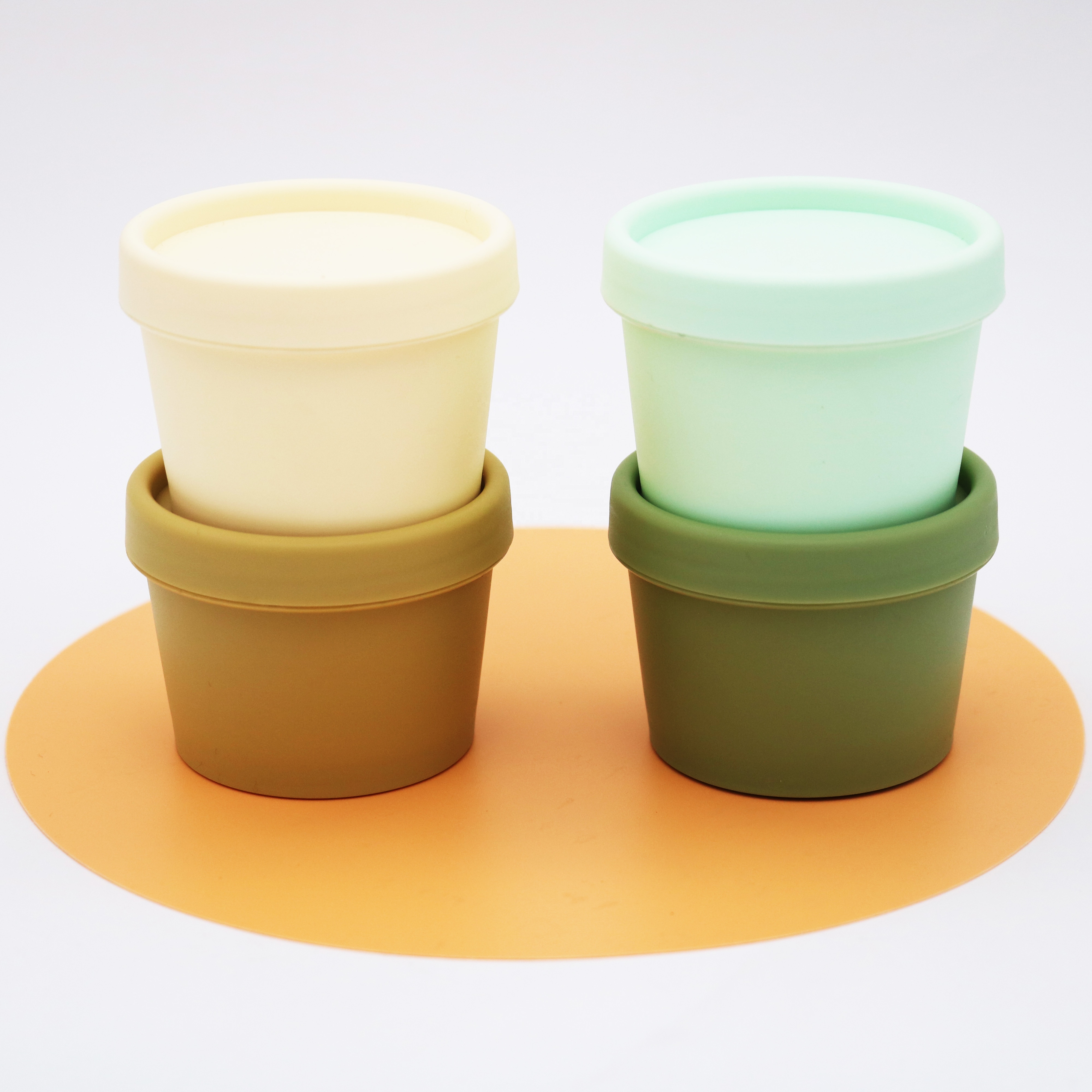 Guangzhou factory production 100g  cream jar plastic cosmetic packaging for jelly skin care