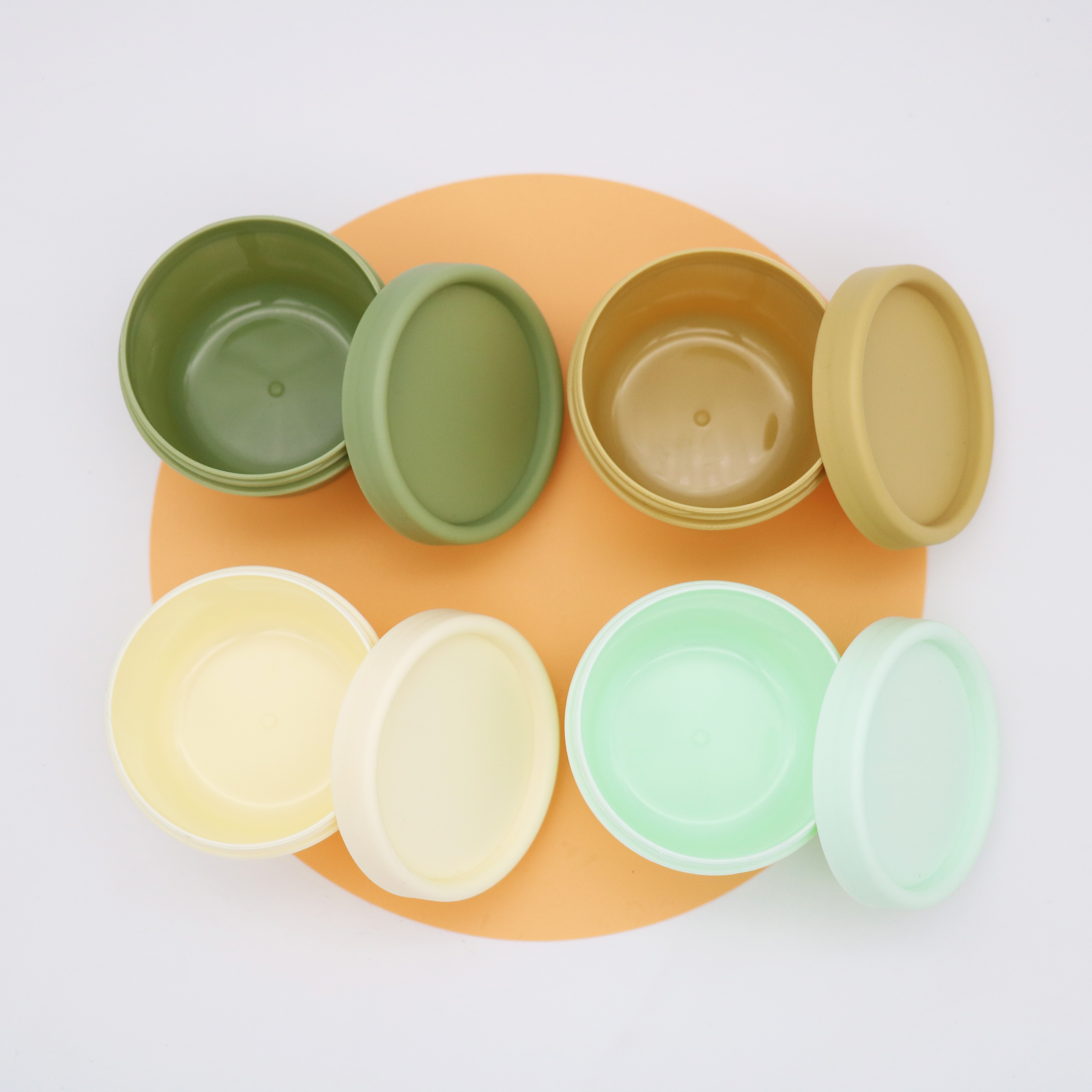 Guangzhou factory production 100g cream jar plastic cosmetic packaging for jelly skin care