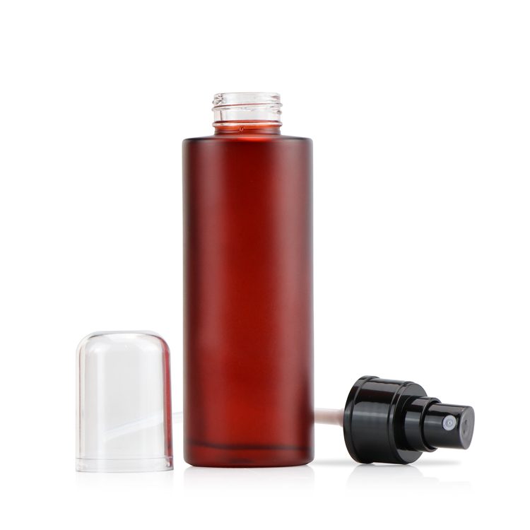 Guangzhou red glass bottle with dropper 5ml 10ml 15ml 20ml 30ml 50ml 100ml cosmetics-packaging