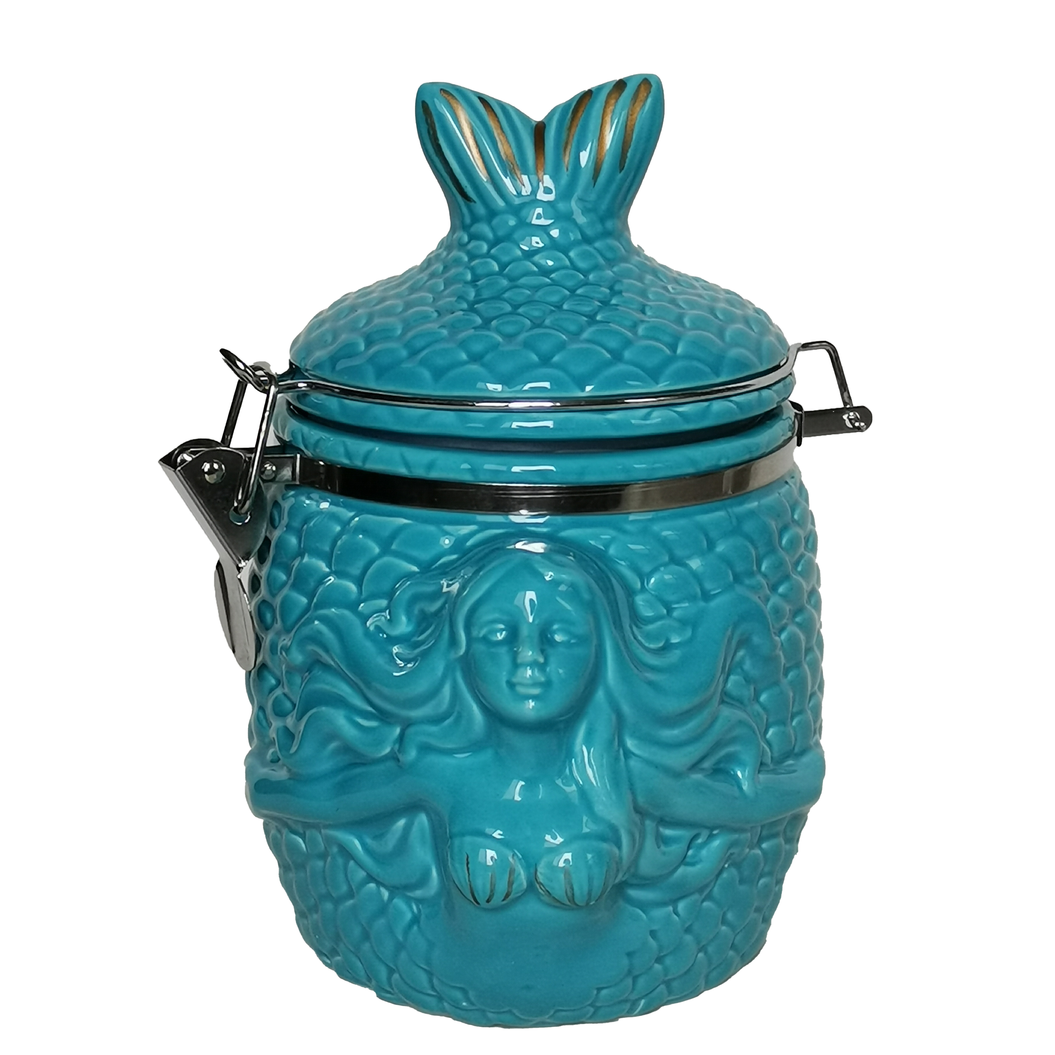 Guaranteed service quality Mermaid shape Hinged Jar for household