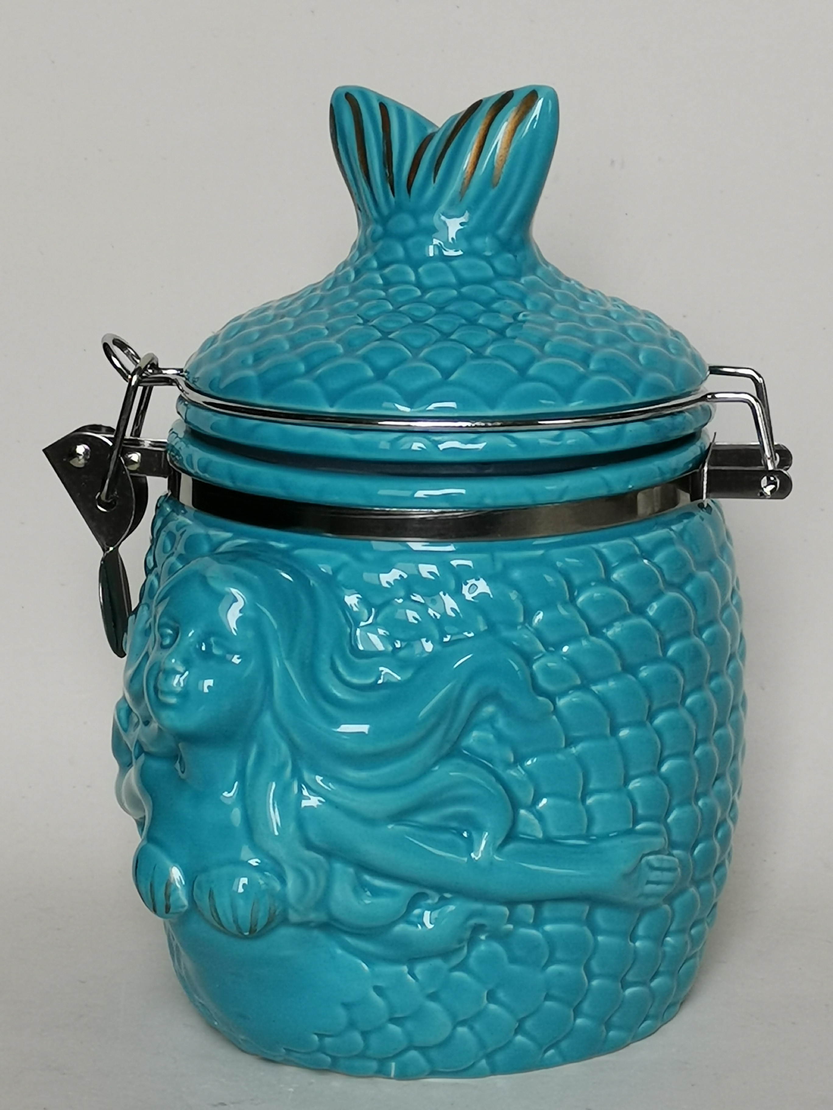 Guaranteed service quality Mermaid shape Hinged Jar for household