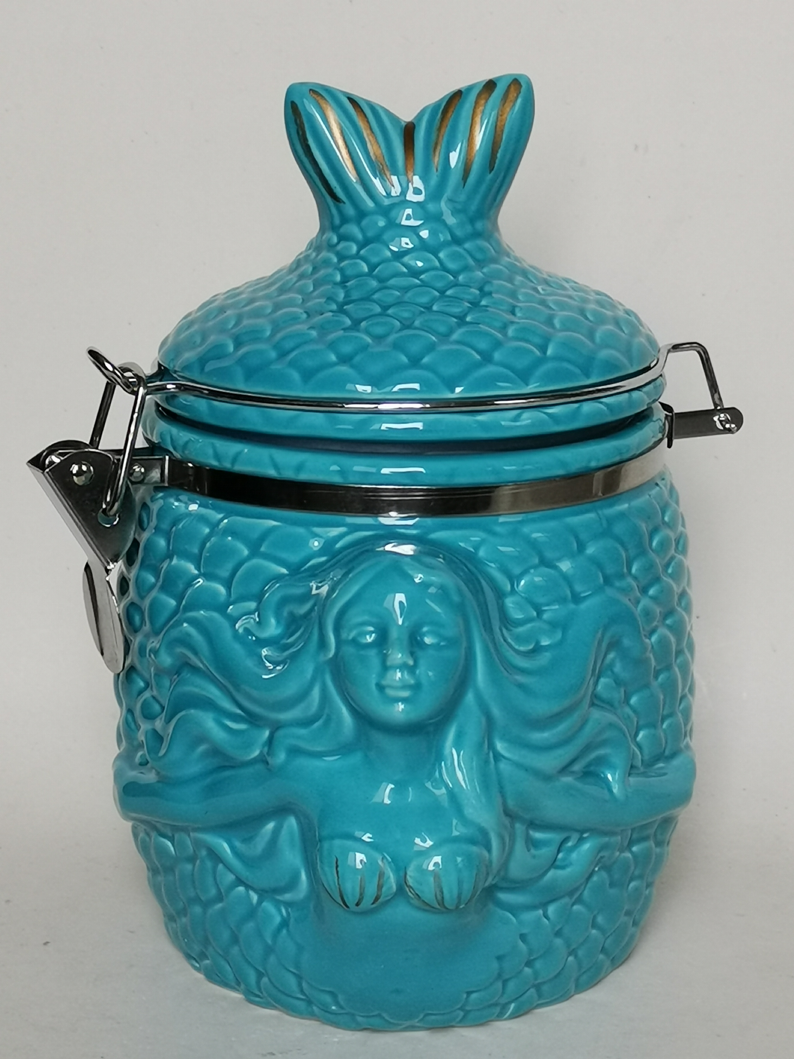 Guaranteed service quality Mermaid shape Hinged Jar for household
