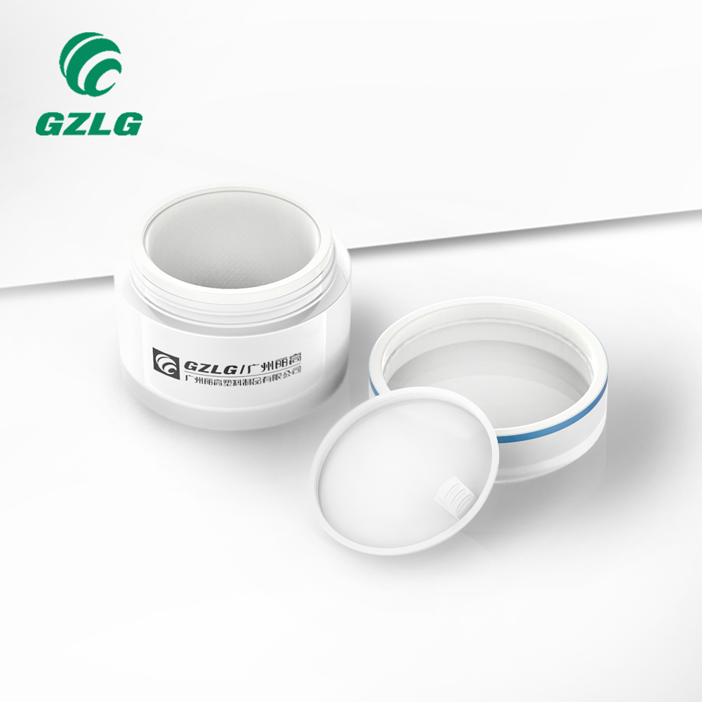 Gzlg Factory Wholesale Custom Cosmetics Packaging Containers 10G 120Ml 250Ml 500Ml Round White Acrylic Cream Jar For Skin Care