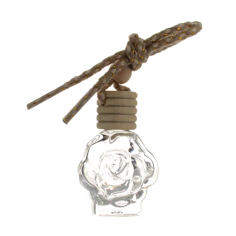 H&Z Mini Perfume Bottle with Wooden Cork Glass Bottle Handmade Pendant Gift Bottle