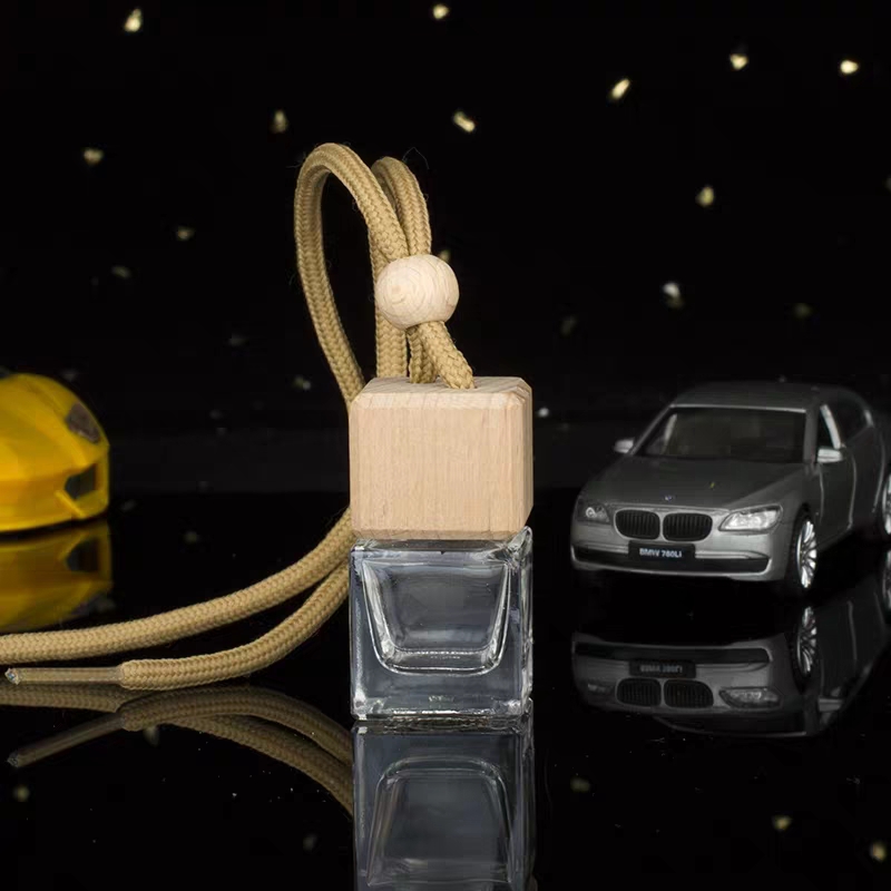 H&Z Mini Perfume Bottle with Wooden Cork Glass Bottle Handmade Pendant Gift Bottle