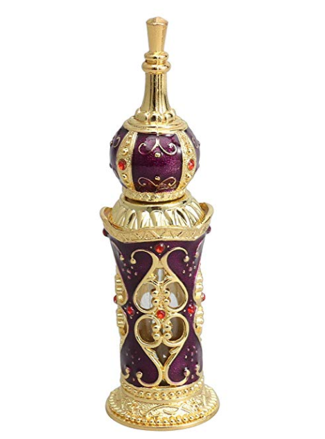 H&Z Refillable Perfume Bottles Vintage Middle Eastern Style Glass Empty Essential Oil Bottle Wedding Gifts 15ML