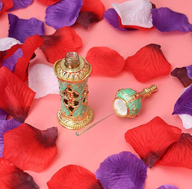 H&Z Refillable Perfume Bottles Vintage Middle Eastern Style Glass Empty Essential Oil Bottle Wedding Gifts 15ML