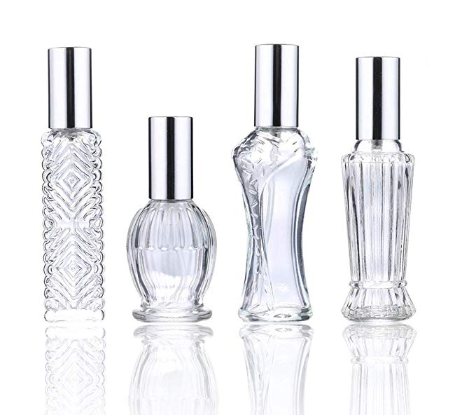 H&Z Vintage Refillable Perfume Bottles Glass Empty Spray Bottle Wedding Gifts Car Decor